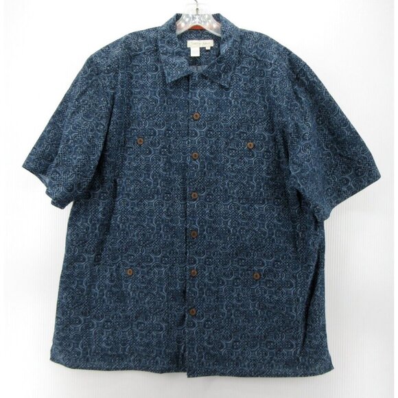 Territory Ahead Shirt XL Button Up Camp Loop Collar Safari Pockets - Picture 1 of 10